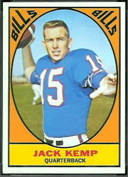 Jack Kemp 1967 Topps football card