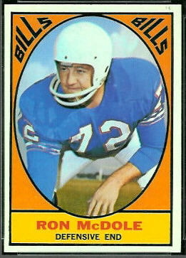 Ron McDole 1967 Topps football card