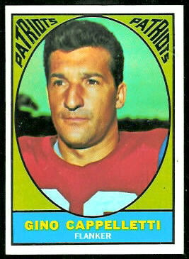 Gino Cappelletti 1967 Topps football card