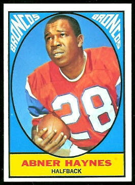 Abner Haynes 1967 Topps football card Abner Haynes 1967 Topps football card