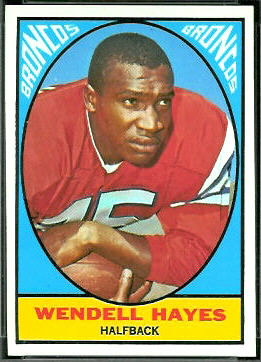 Wendell Hayes 1967 Topps football card