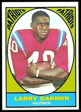 Larry Garron 1967 Topps football card