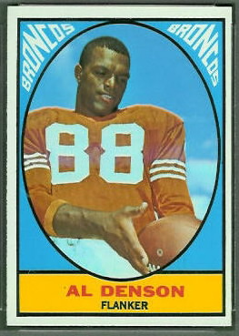 Al Denson 1967 Topps football card