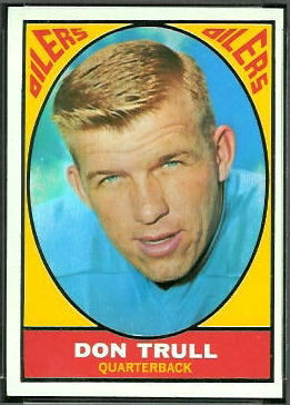 Don Trull 1967 Topps football card