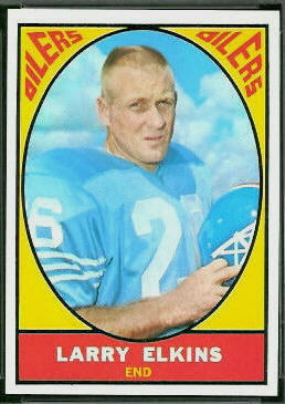 Larry Elkins 1967 Topps football card