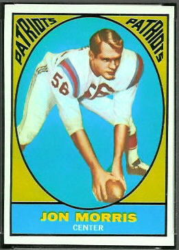 Jon Morris 1967 Topps football card