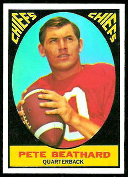 Pete Beathard 1967 Topps football card Pete Beathard 1967 Topps football card