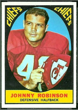 Johnny Robinson 1967 Topps football card