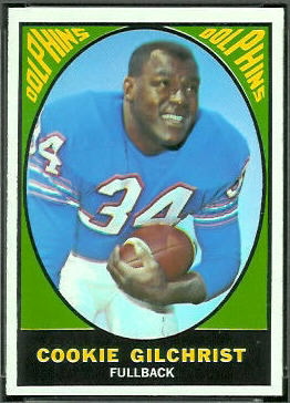 Cookie Gilchrist 1967 Topps football card