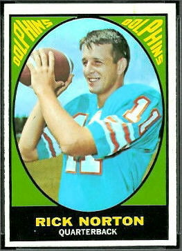 Rick Norton 1967 Topps football card