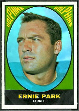 Ernie Park 1967 Topps football card