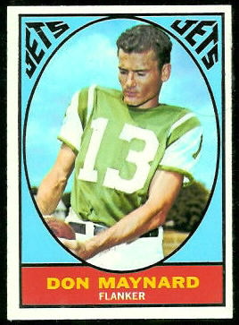 Don Maynard 1967 Topps football card