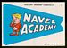 1967 Topps Krazy Pennants Navel Academy