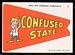 1967 Topps Krazy Pennants Confused State
