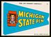 1967 Topps Krazy Pennants Michigan State Pen