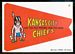 1967 Topps Krazy Pennants Kansas City Has Too Few Workers and Too Many Chiefs