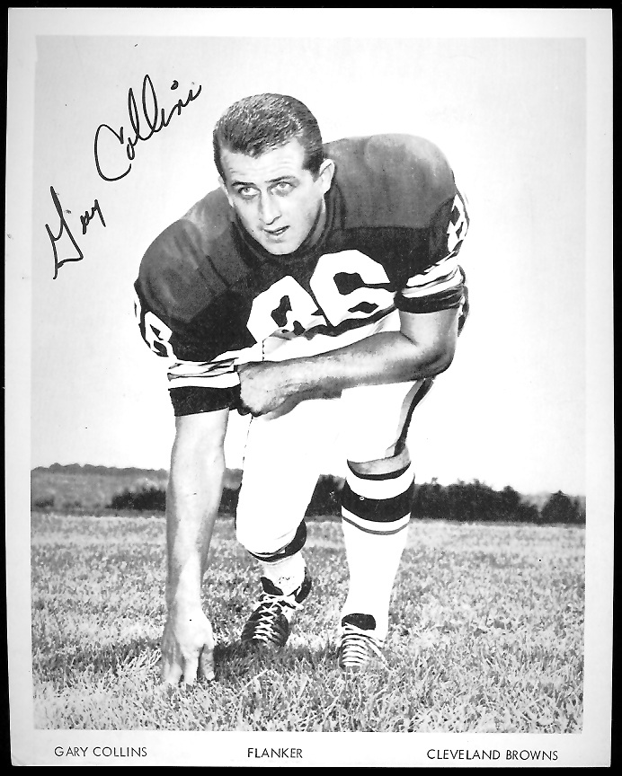 Gary Collins 1968 Browns Team Issue 7x8 football card