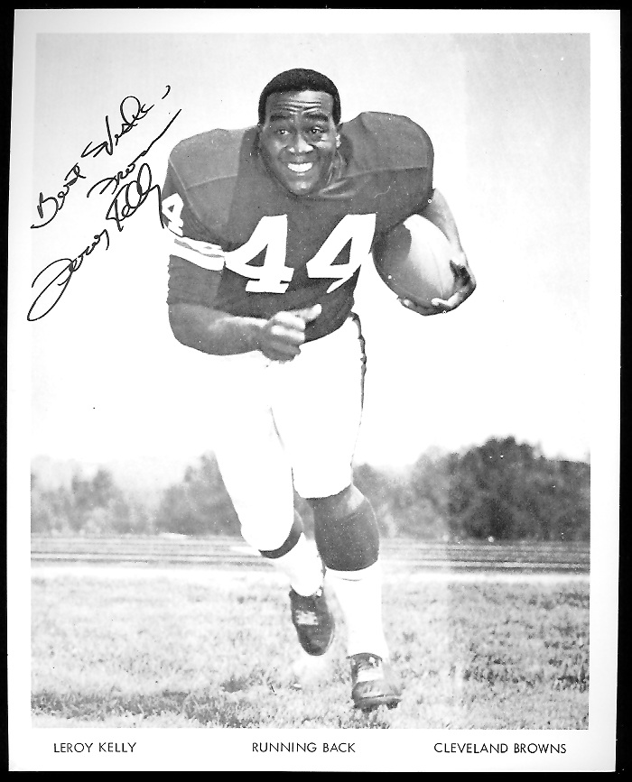 Leroy Kelly 1968 Browns Team Issue 7x8 football card