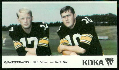Quarterbacks 1968 KDKA Steelers football card