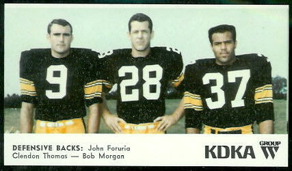 Defensive Backs 1968 KDKA Steelers football card