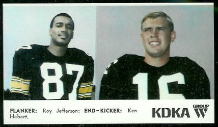 Flanker - End 1968 KDKA Steelers football card Flanker - End 1968 KDKA Steelers football card