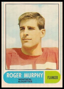 Roger Murphy 1968 O-Pee-Chee CFL football card