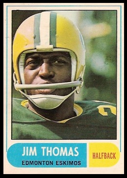 Jim Thomas 1968 O-Pee-Chee CFL football card