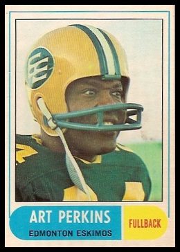Art Perkins 1968 O-Pee-Chee CFL football card