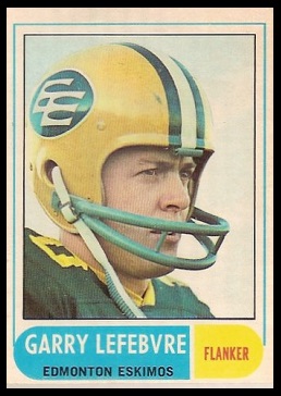 Garry Lefebvre 1968 O-Pee-Chee CFL football card