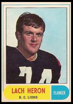 Lach Heron 1968 O-Pee-Chee CFL football card