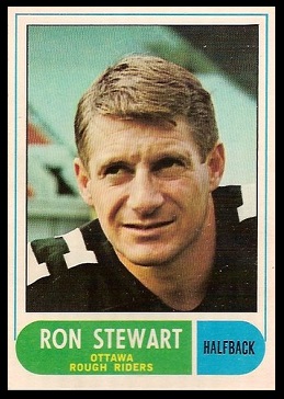 Ron Stewart 1968 O-Pee-Chee CFL football card