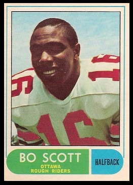 Bo Scott 1968 O-Pee-Chee CFL football card