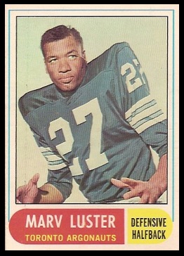 Marv Luster 1968 O-Pee-Chee CFL football card