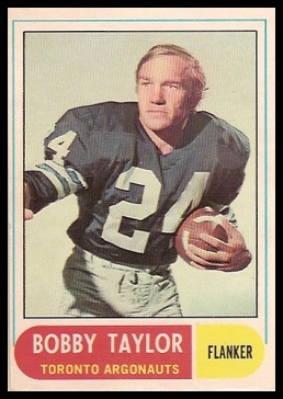 Bobby Taylor 1968 O-Pee-Chee CFL football card