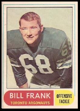 Bill Frank 1968 O-Pee-Chee CFL football card