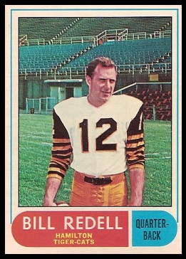 Bill Redell 1968 O-Pee-Chee CFL football card Bill Redell 1968 O-Pee-Chee CFL football card