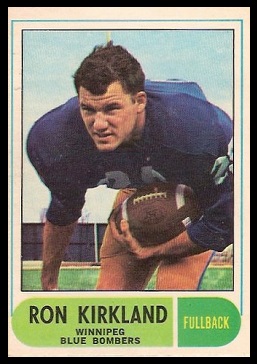 Ron Kirkland 1968 O-Pee-Chee CFL football card