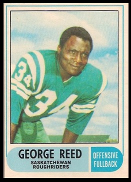 George Reed 1968 O-Pee-Chee CFL football card