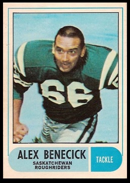 Al Benecick 1968 O-Pee-Chee CFL football card