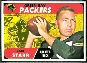 Bart Starr 1968 Topps football card