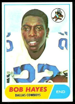 Bob Hayes 1968 Topps football card