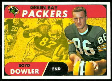 Boyd Dowler 1968 Topps football card Boyd Dowler 1968 Topps football card