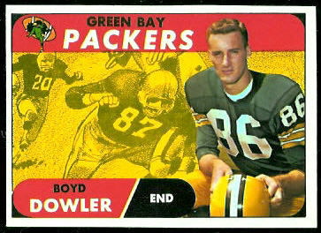 Boyd Dowler 1968 Topps football card