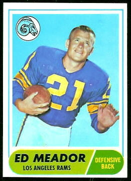 Ed Meador 1968 Topps football card