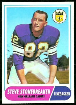 Steve Stonebreaker 1968 Topps football card