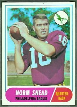 Norm Snead 1968 Topps football card