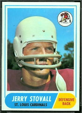 Jerry Stovall 1968 Topps football card