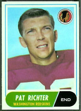 Pat Richter 1968 Topps football card