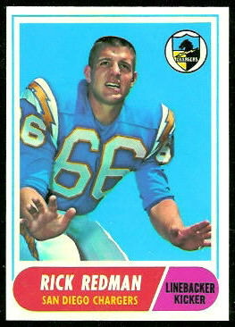 Rick Redman 1968 Topps football card