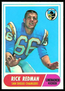 Rick Redman 1968 Topps football card Rick Redman 1968 Topps football card